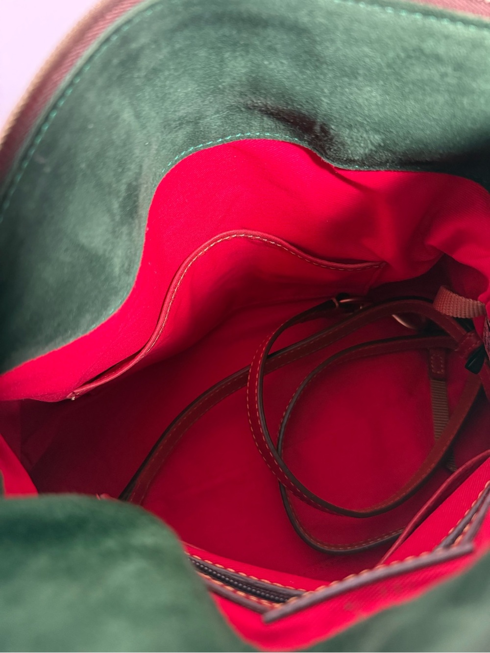 Dooney & Bourke Florentine Leather Satchel – Red - Picture 15 of 16